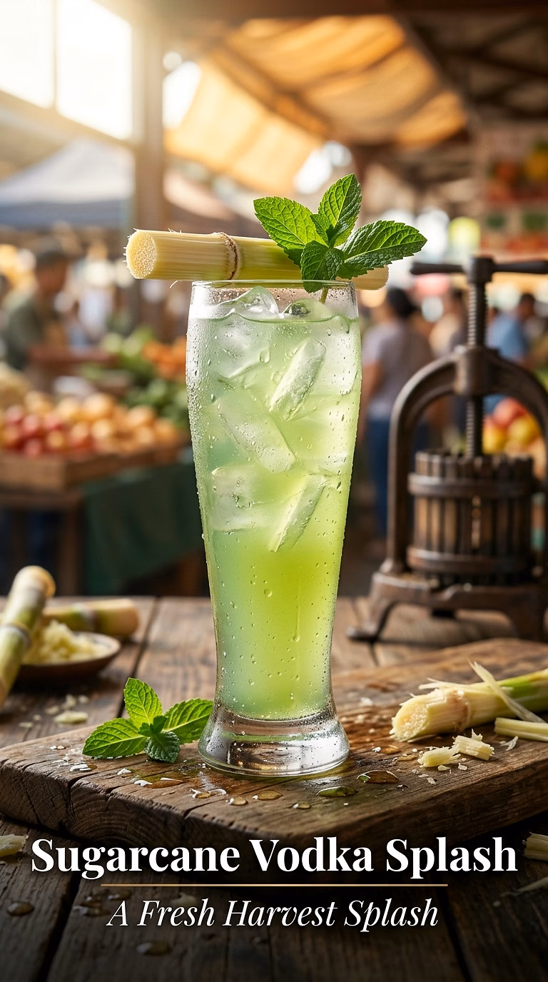 Sugarcane Vodka Splash