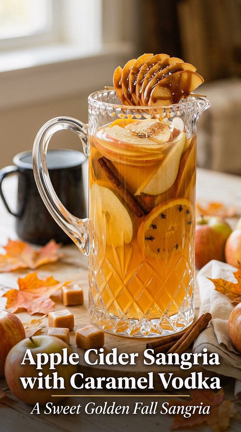 Apple Cider Sangria with Caramel Vodka