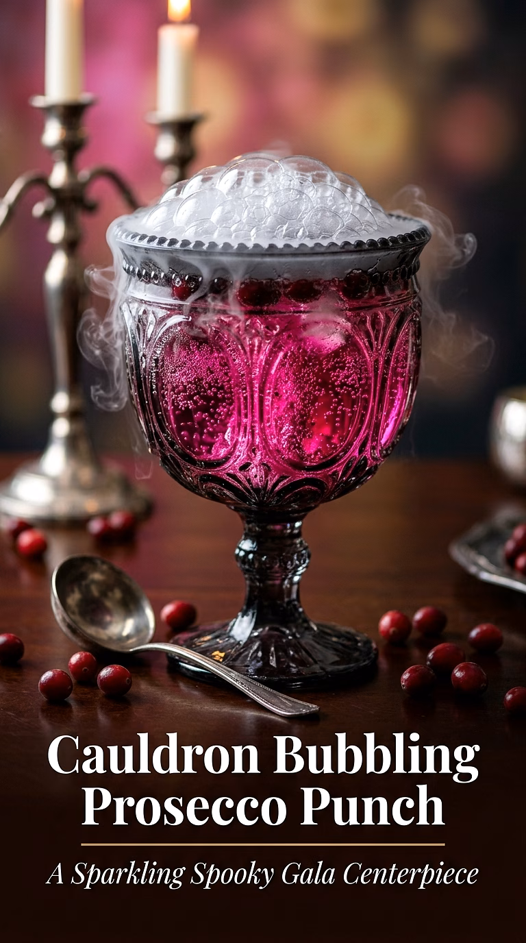 Cauldron Bubbling Prosecco Punch
