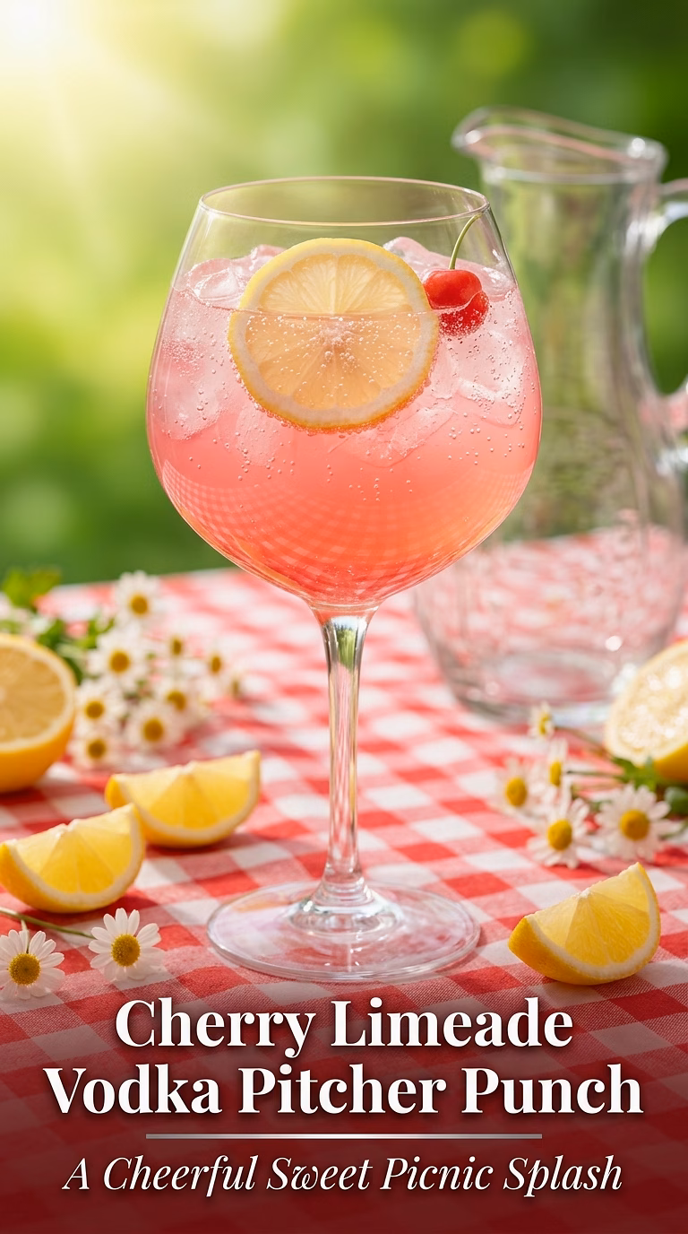 Cherry Limeade Vodka Pitcher Punch