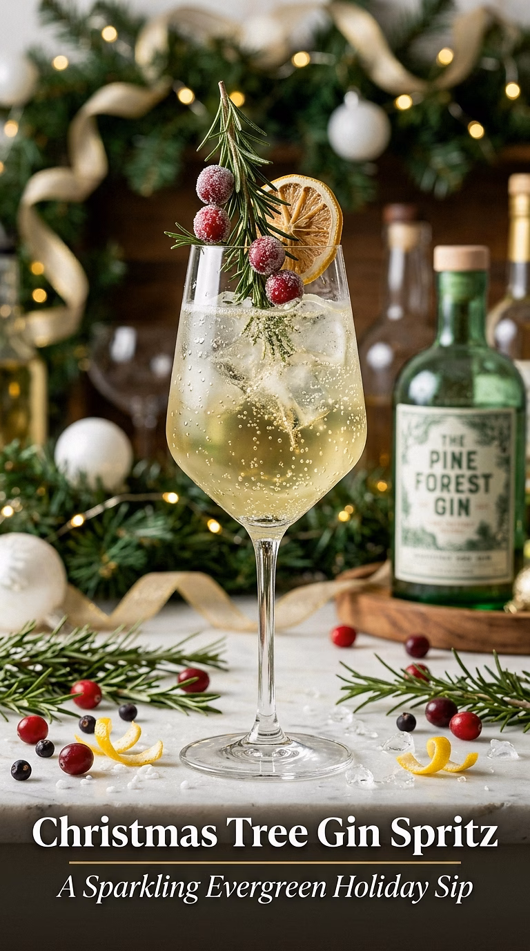 Christmas Tree Gin Spritz