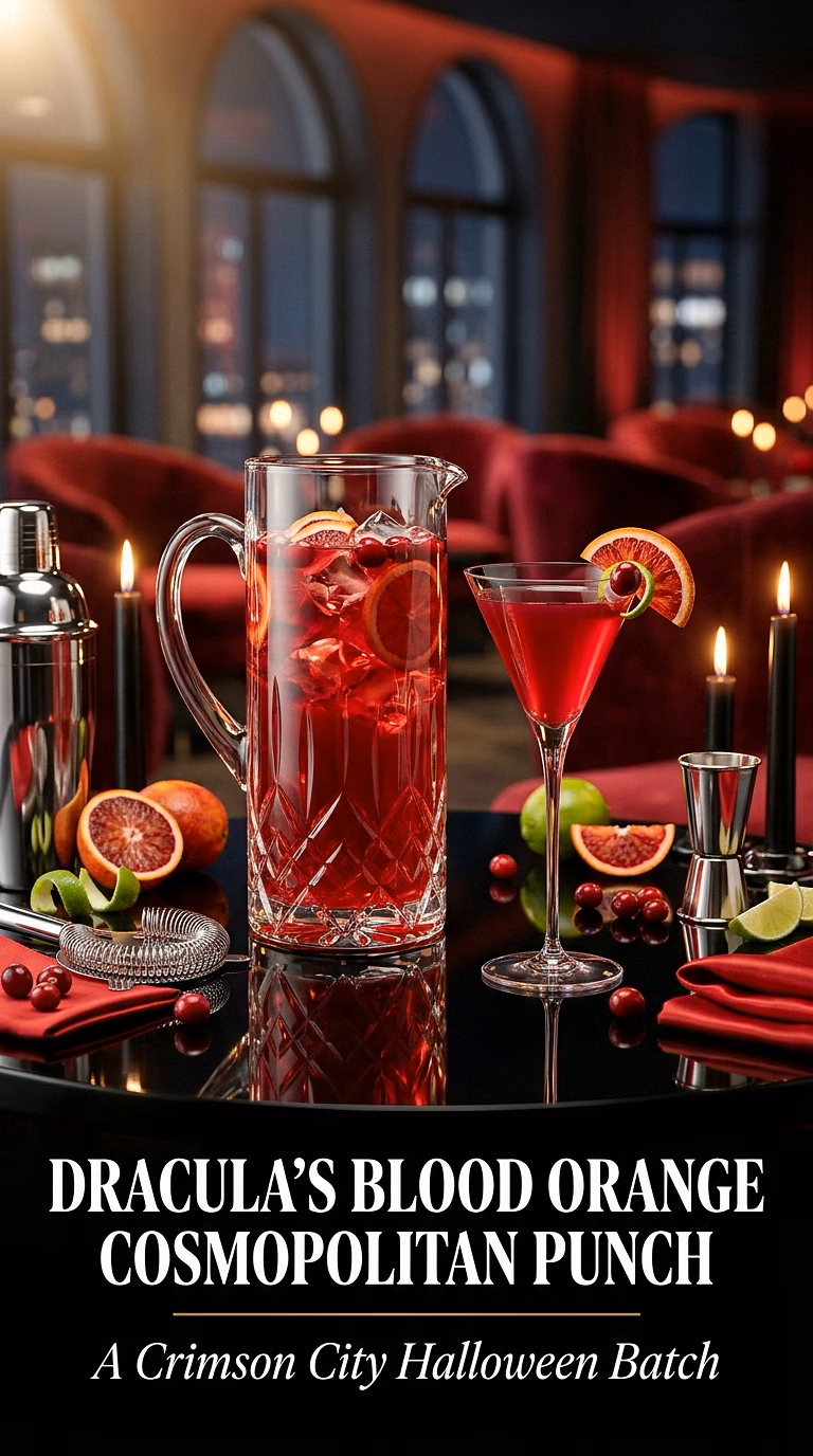 Dracula's Blood Orange Cosmopolitan Punch