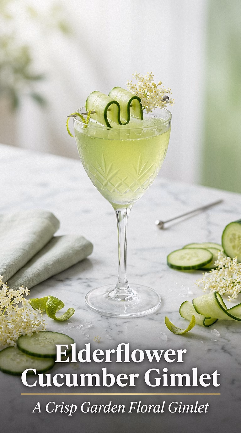 Elderflower Cucumber Gimlet