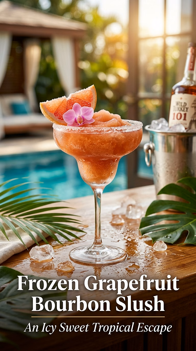 Frozen Grapefruit Bourbon Slush