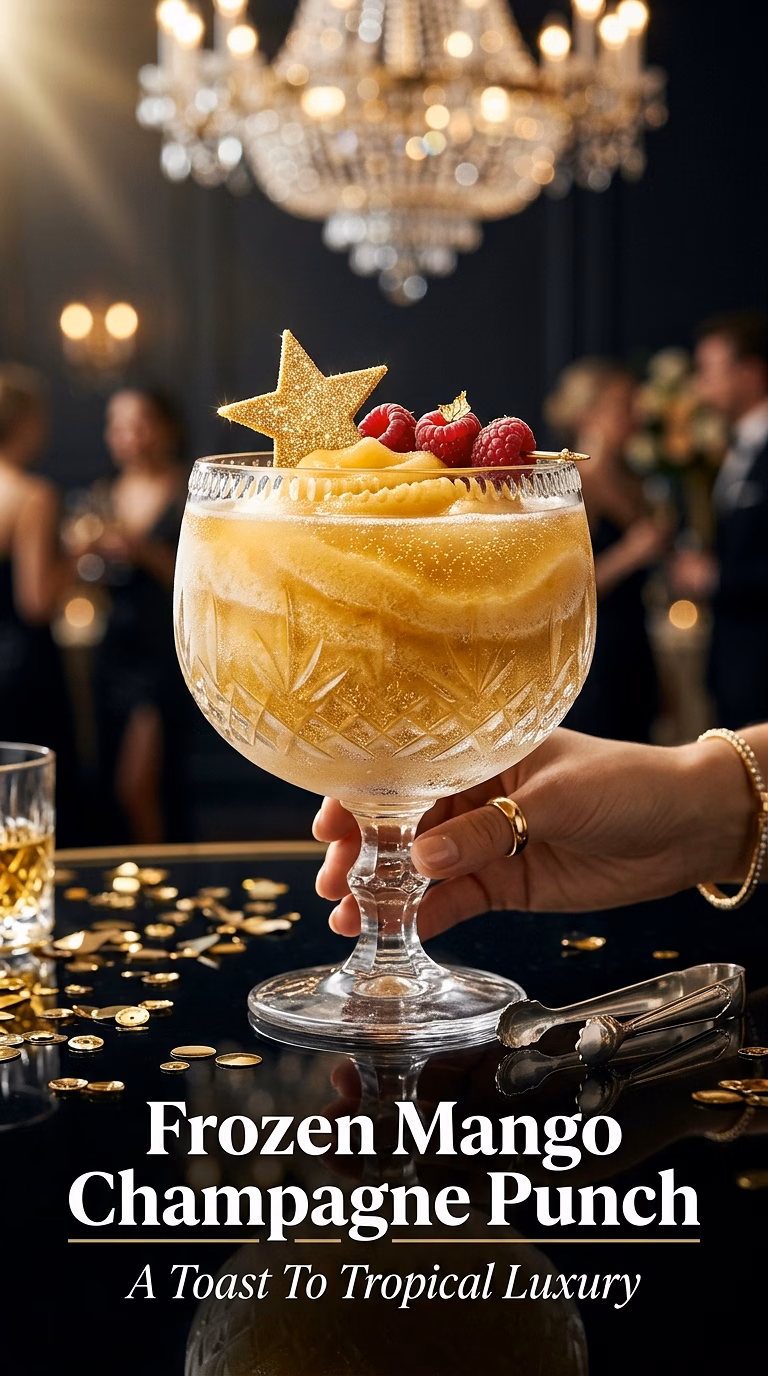 Frozen Mango Champagne Punch