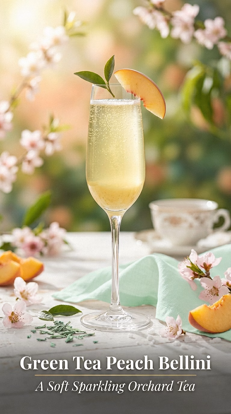 Green Tea Peach Bellini