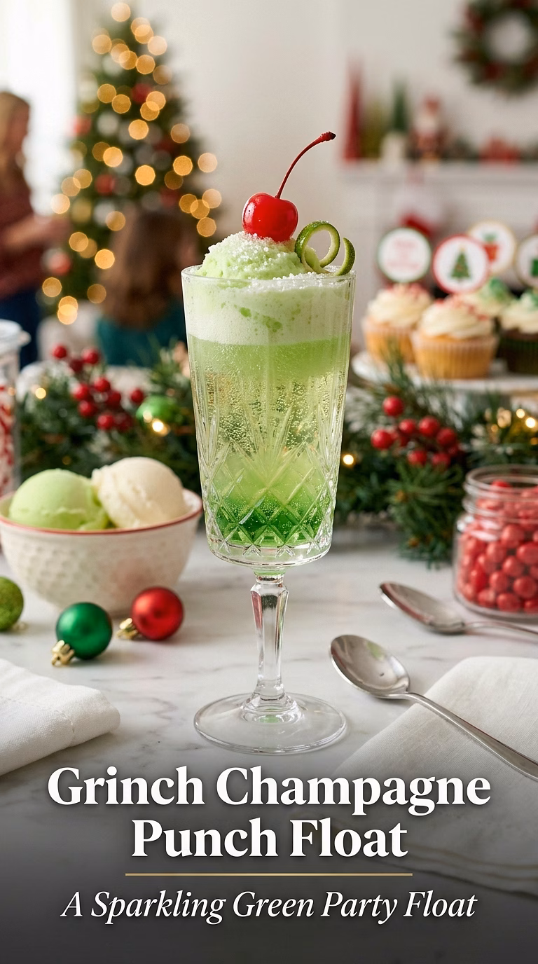 Grinch Champagne Punch Float