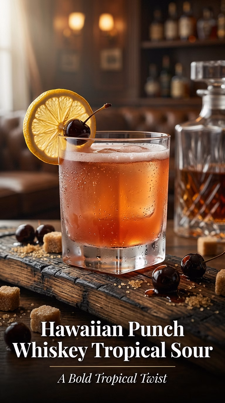 Hawaiian Punch Whiskey Tropical Sour