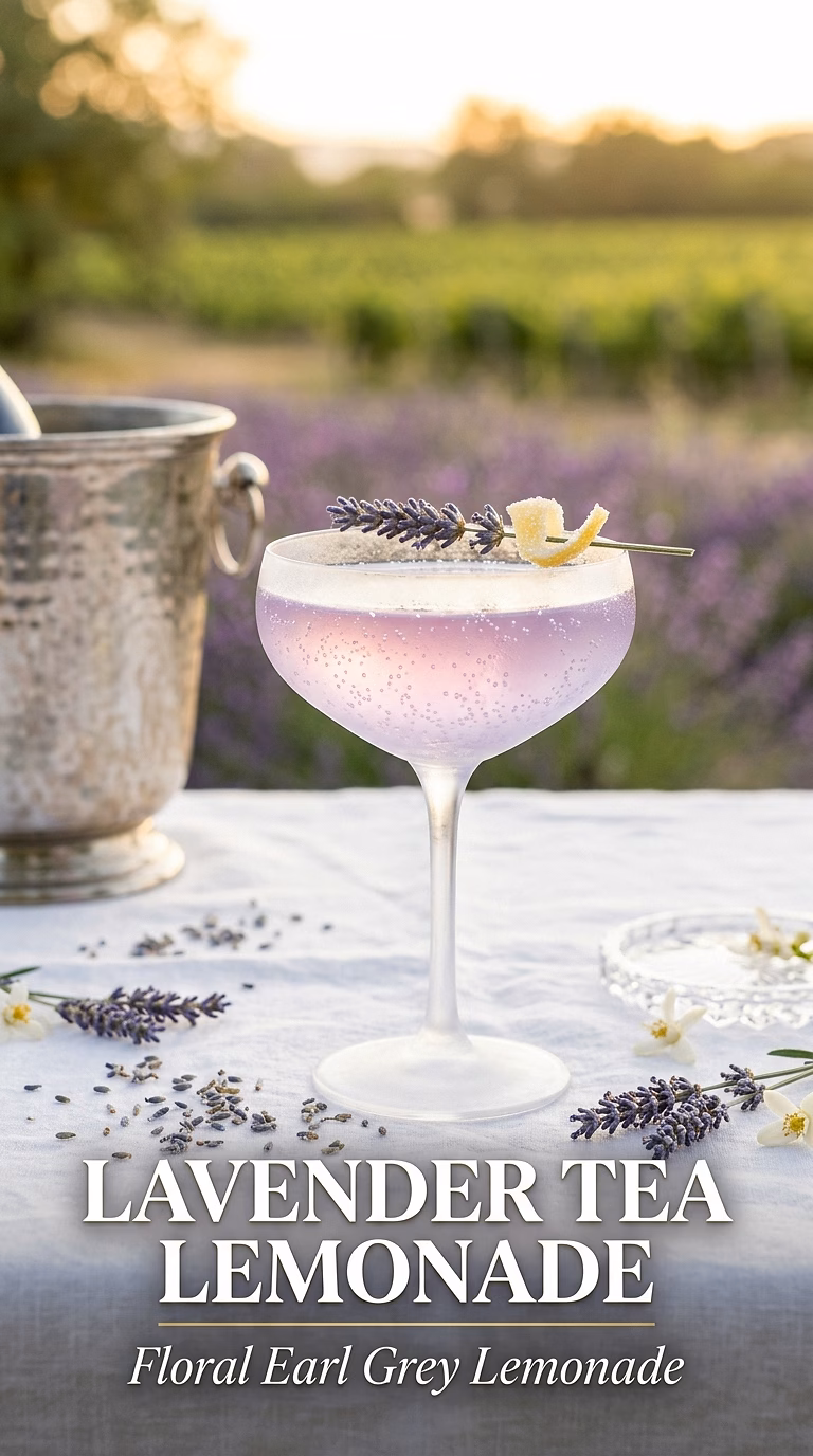 Lavender Earl Grey Lemonade Cocktail