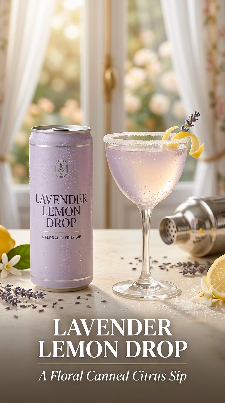 Lavender Lemon Drop Canned Cocktail
