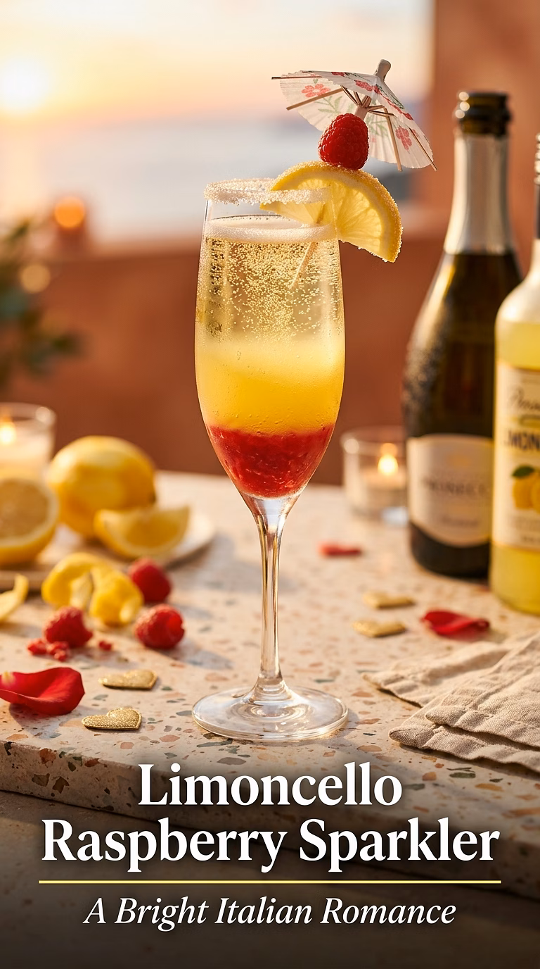 Limoncello Raspberry Prosecco Sparkler