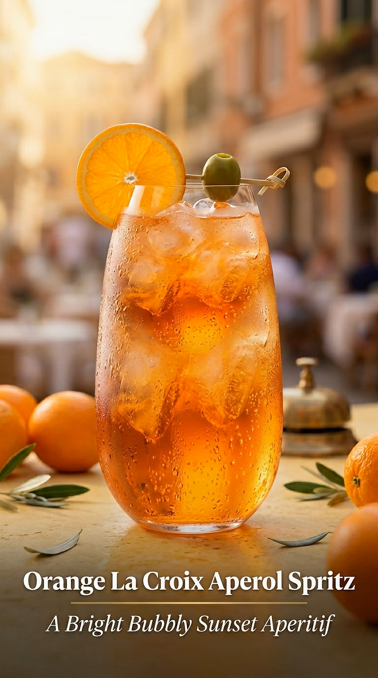 Orange La Croix Aperol Spritz