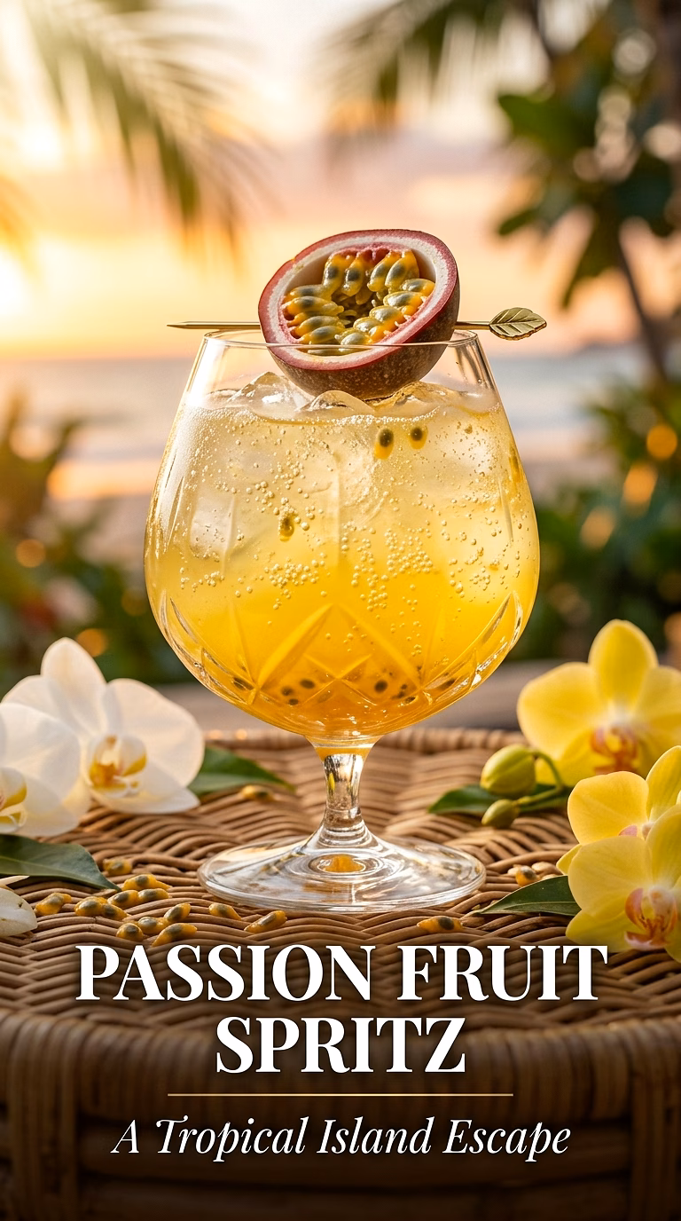 Passion Fruit Rum Spritz