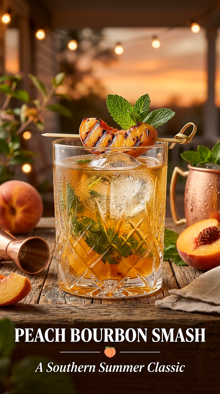 Peach Bourbon Smash