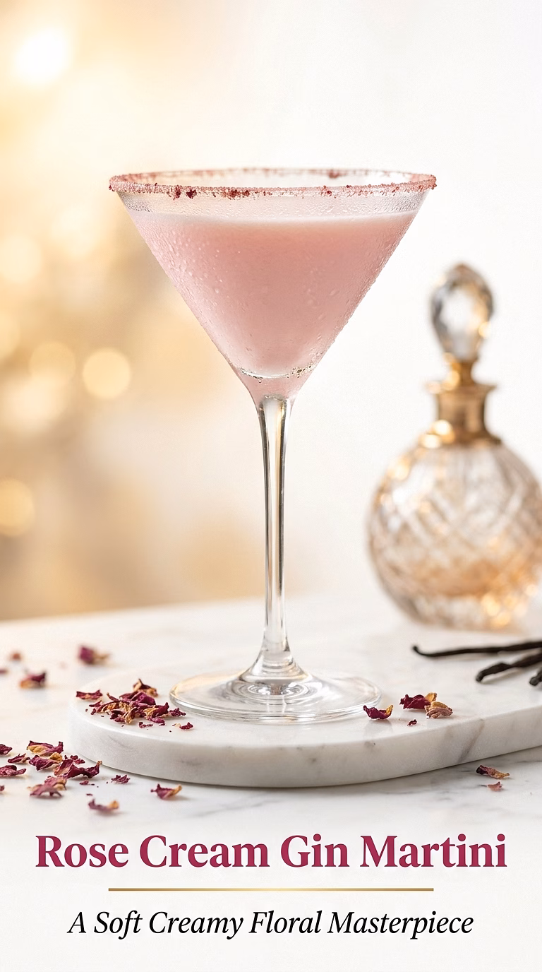 Rose Cream Gin Martini