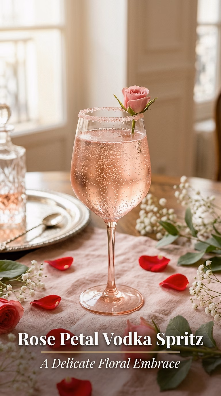Rose Petal Vodka Spritz