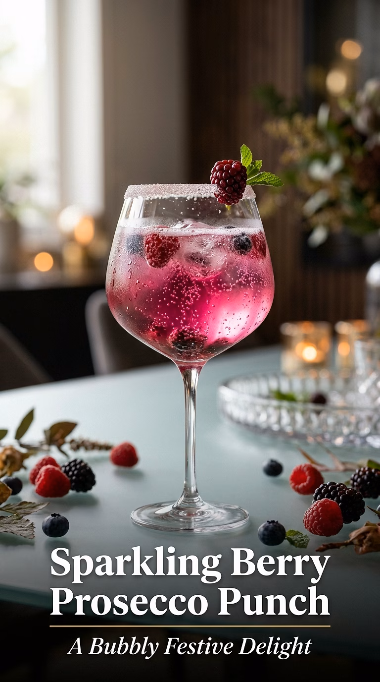 Sparkling Berry Prosecco Punch