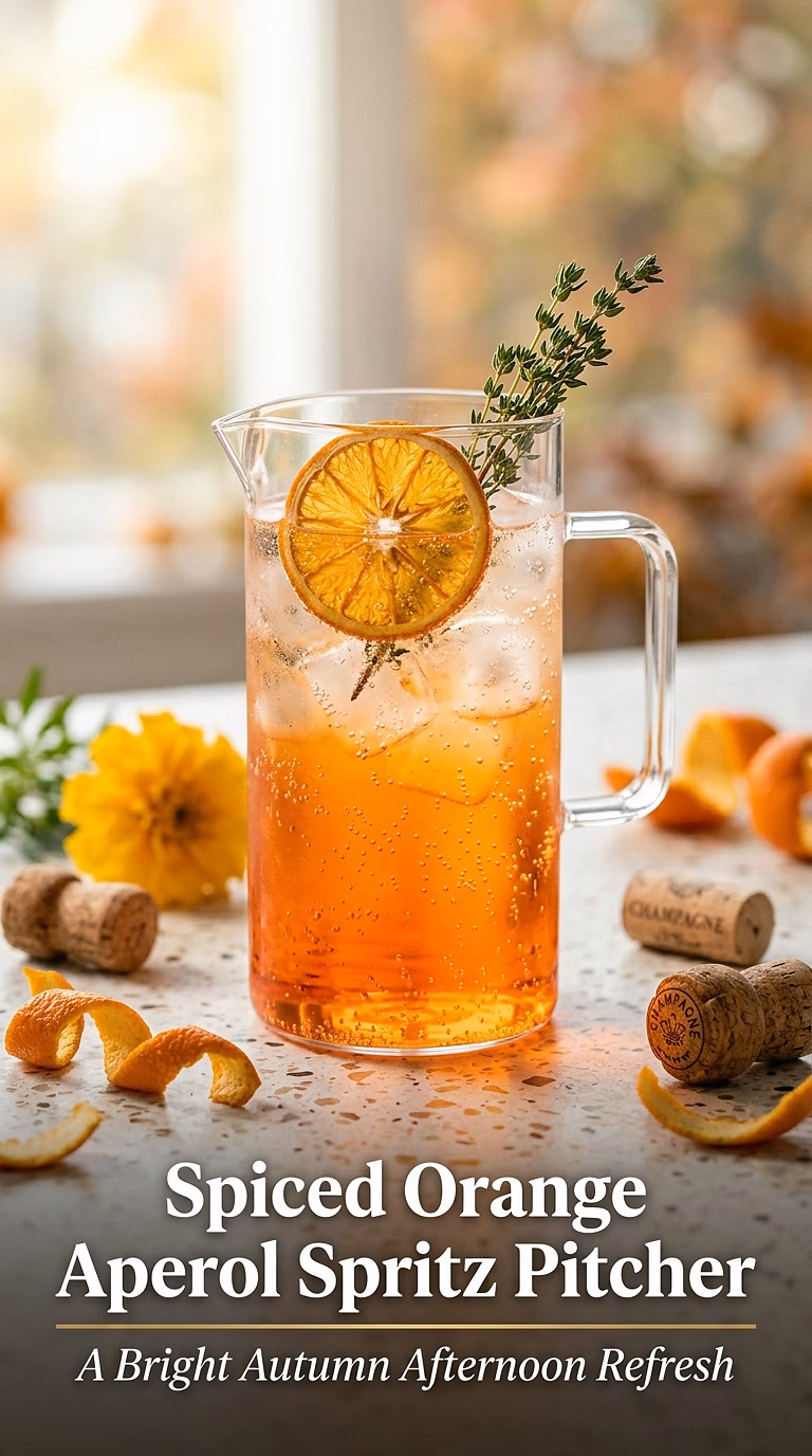 Spiced Orange Aperol Spritz Pitcher