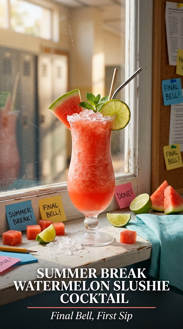 Summer Break Watermelon Slushie Cocktail