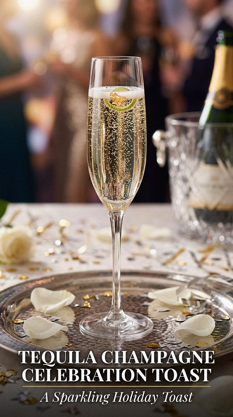 Tequila Champagne Celebration Toast
