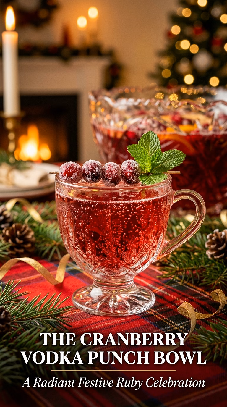 The Cranberry Vodka Punch Bowl
