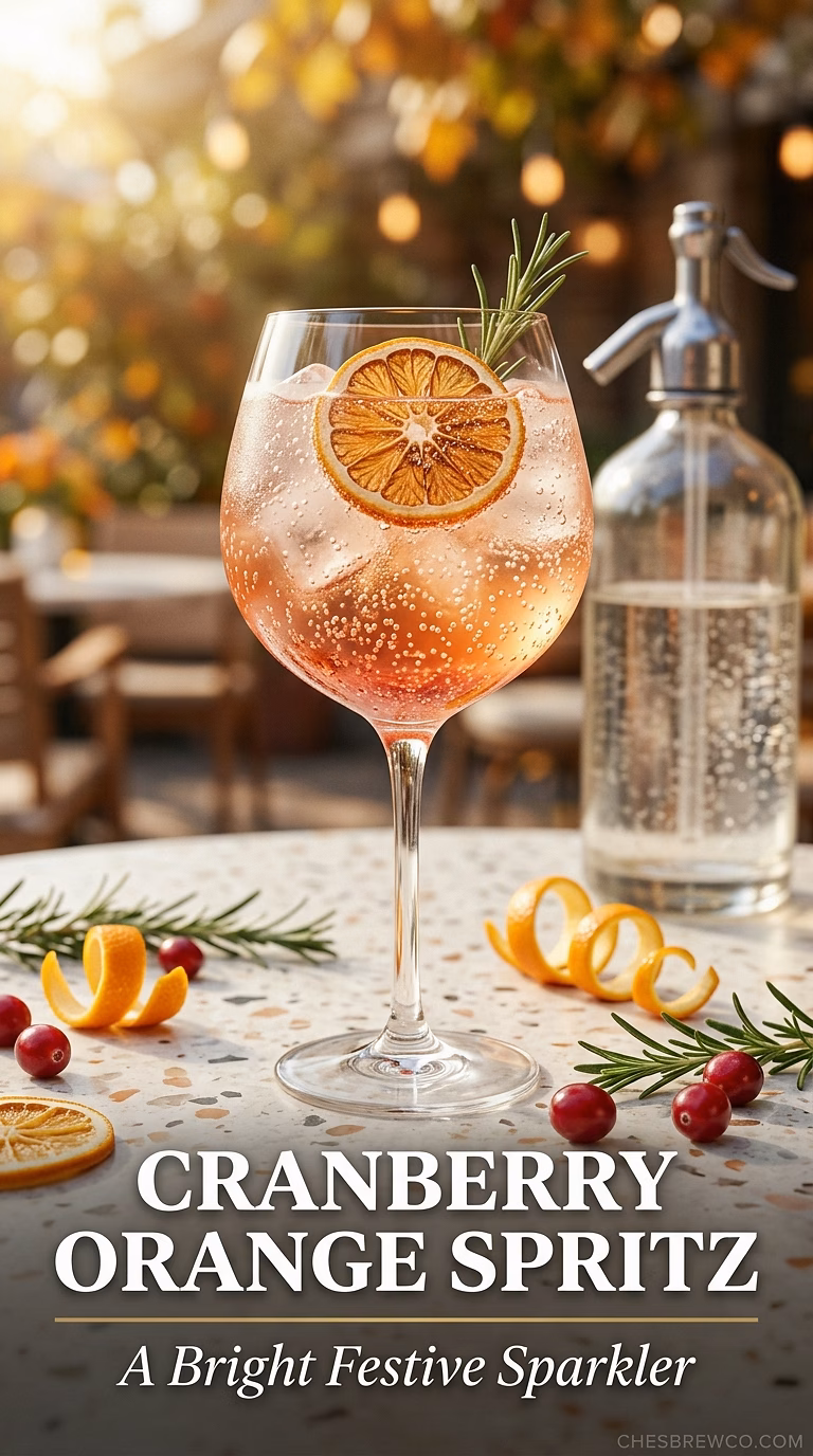 Tito's Cranberry Orange Spritz
