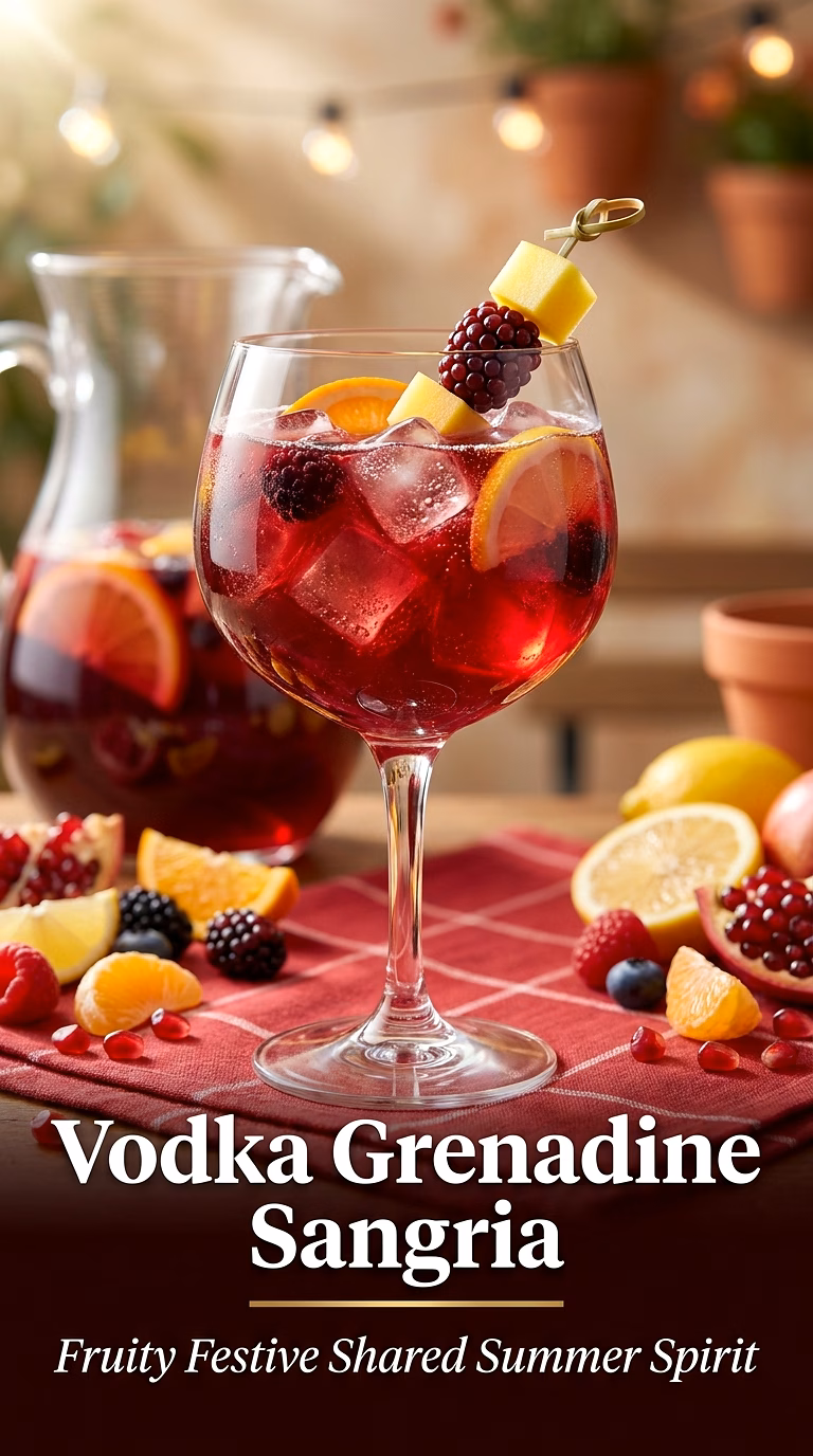 Vodka Grenadine Sangria