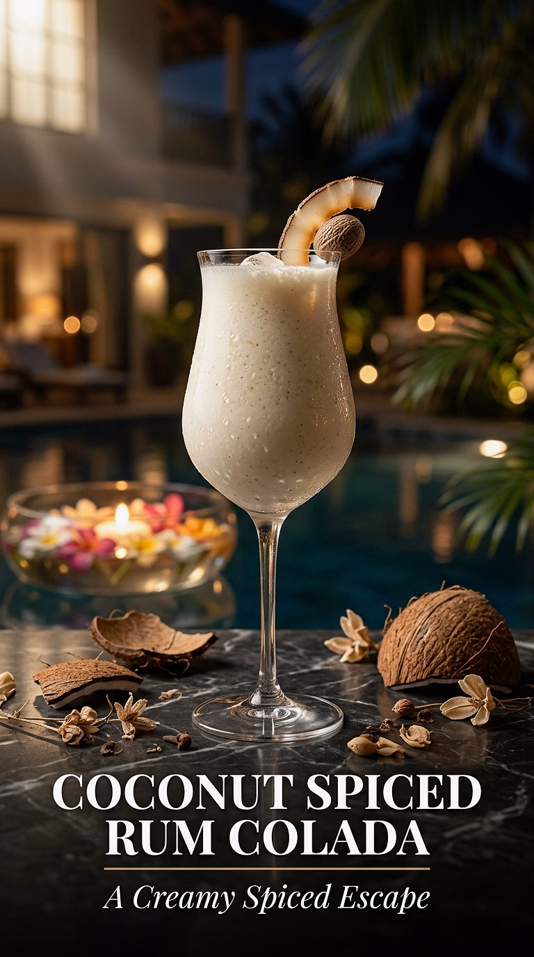 Coconut Spiced Rum Colada