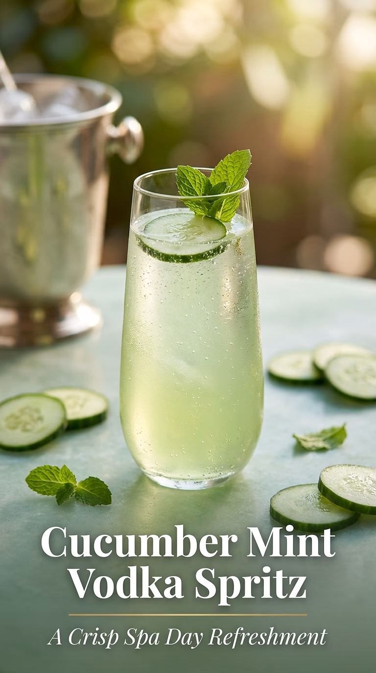 Cucumber Mint Vodka Spritz
