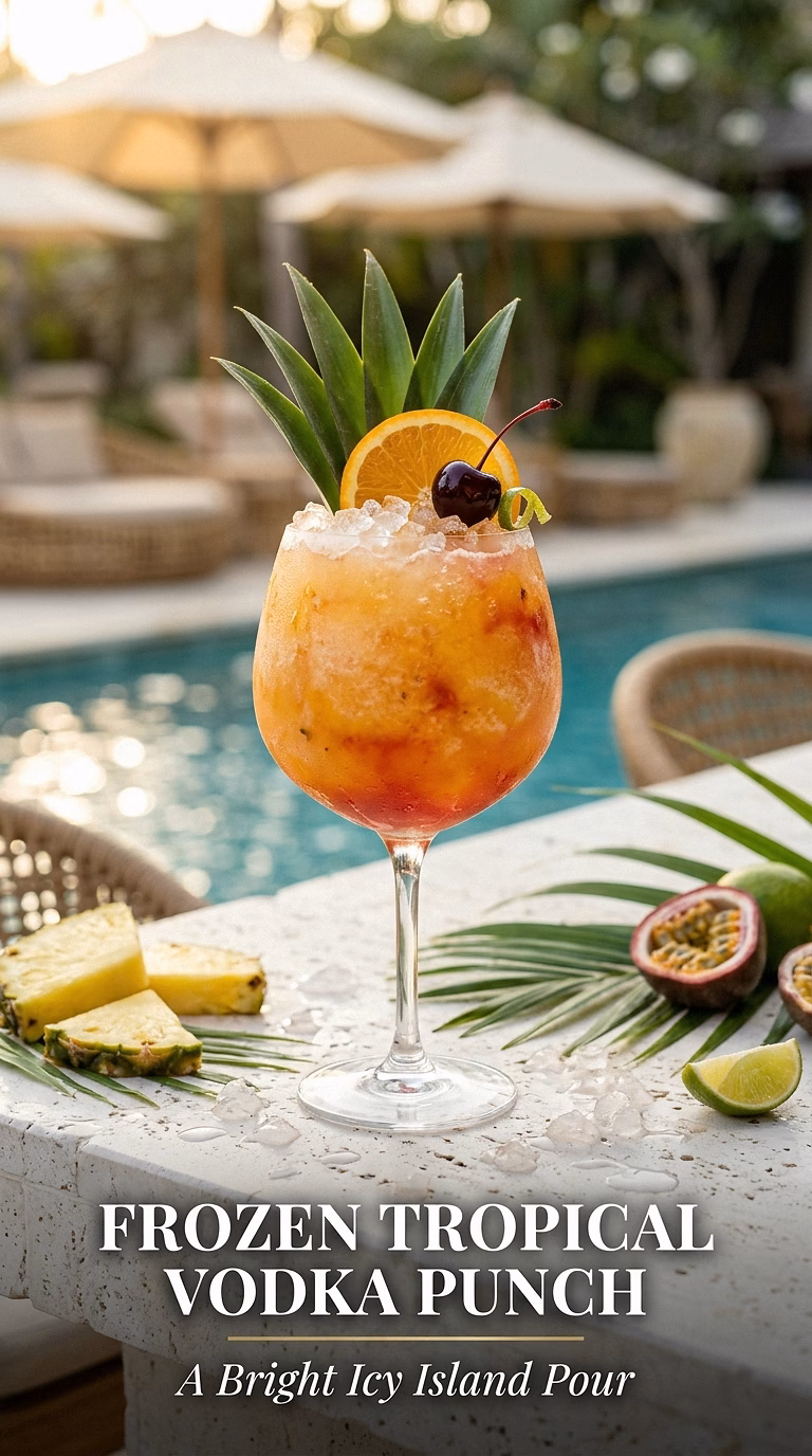 Frozen Tropical Vodka Punch