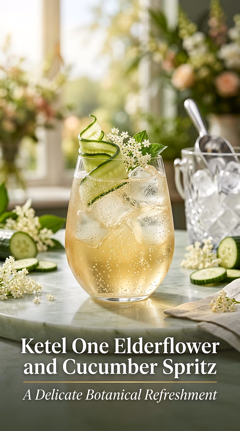 Ketel One Elderflower and Cucumber Spritz