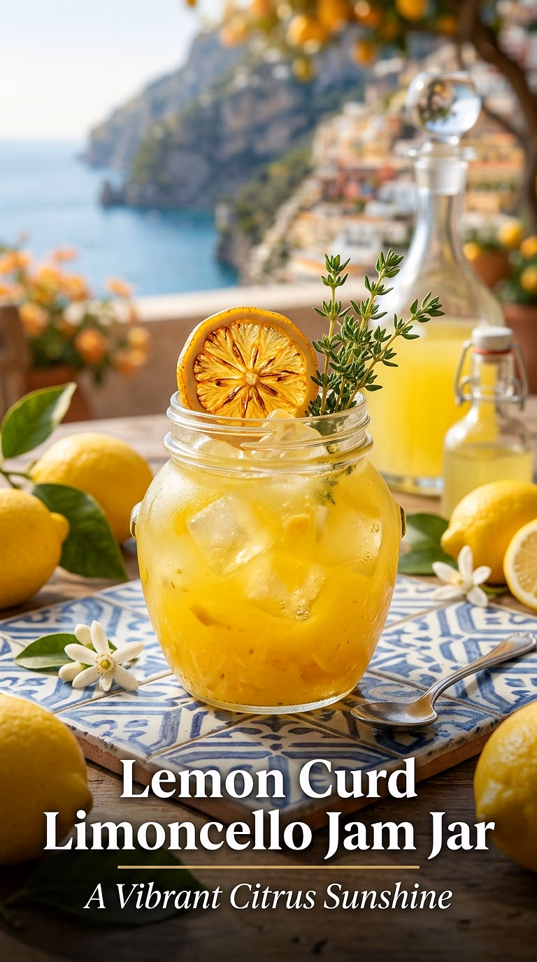Lemon Curd Limoncello Jam Jar
