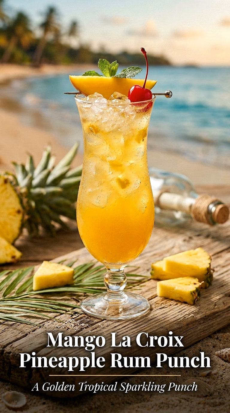 Mango La Croix Pineapple Rum Punch