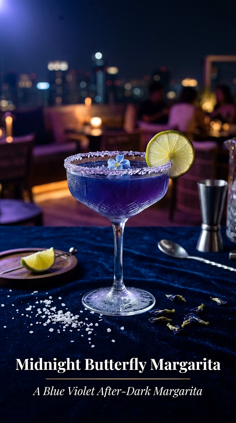 Midnight Butterfly Margarita