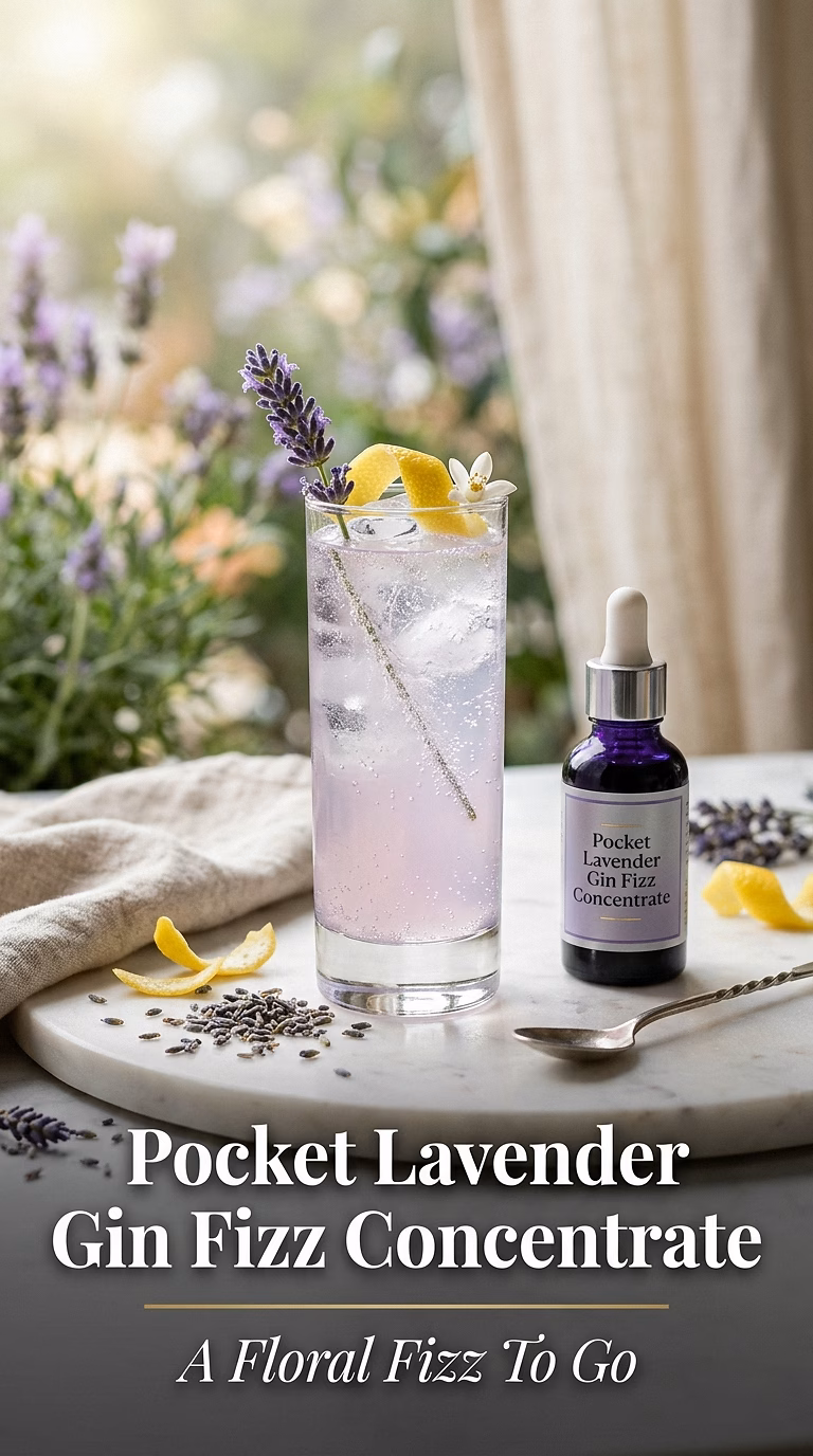Pocket Lavender Gin Fizz Concentrate