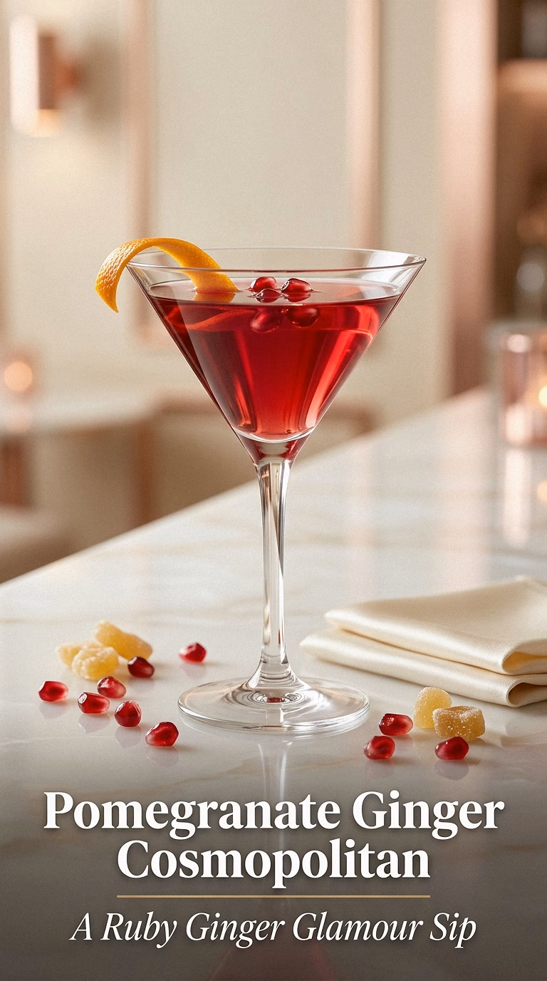 Pomegranate Ginger Cosmopolitan