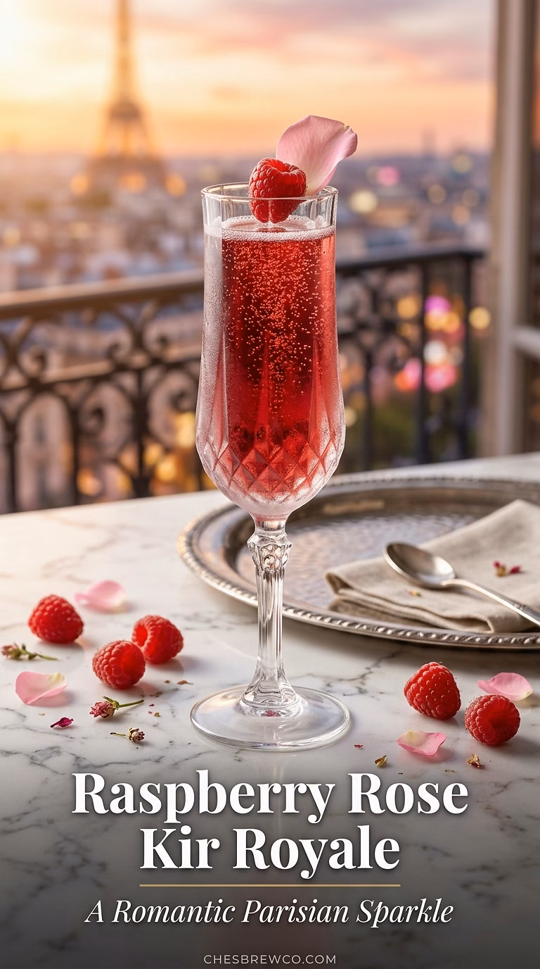 Raspberry Rose Kir Royale
