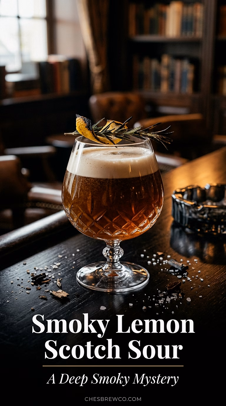 Smoky Lemon Scotch Sour