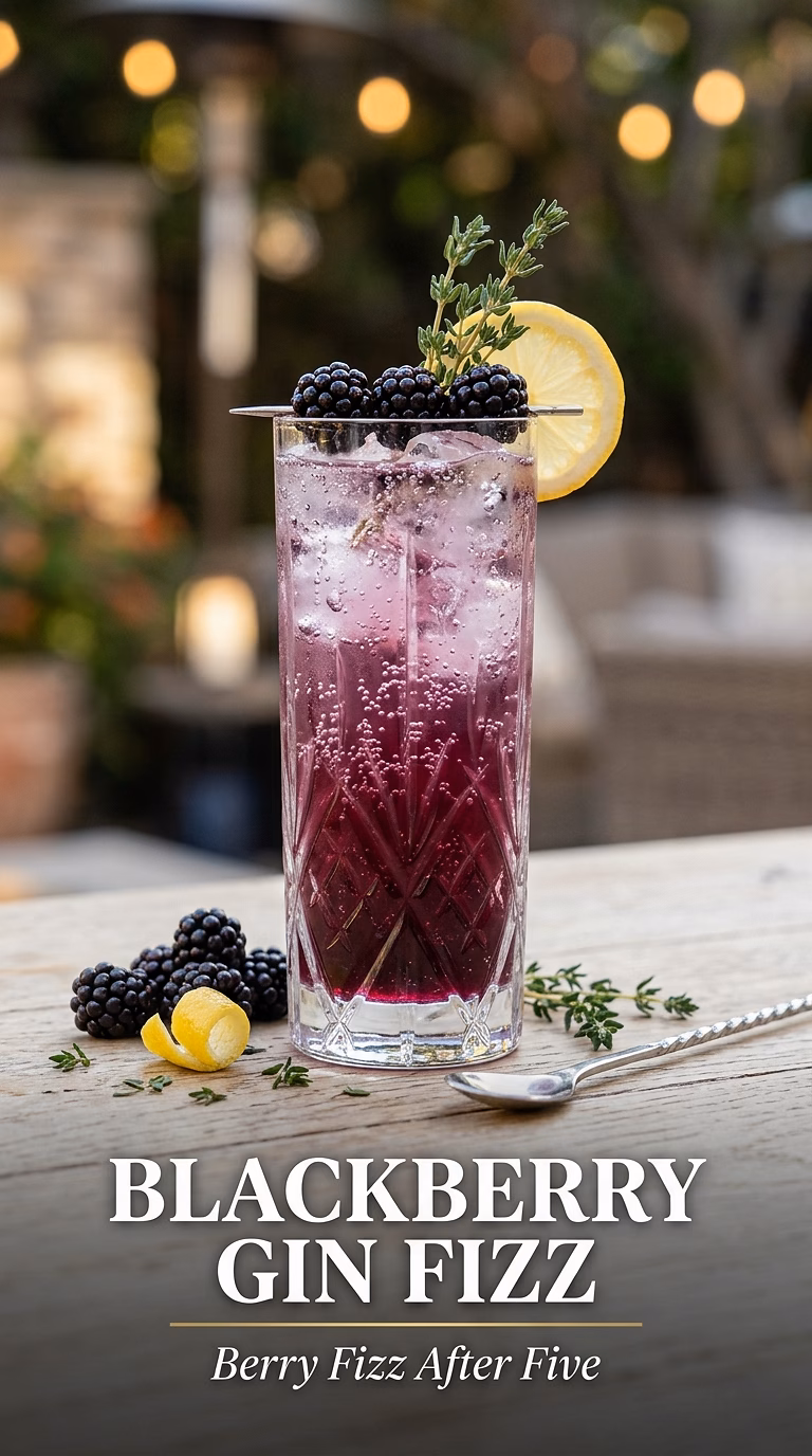 Blackberry Gin Fizz