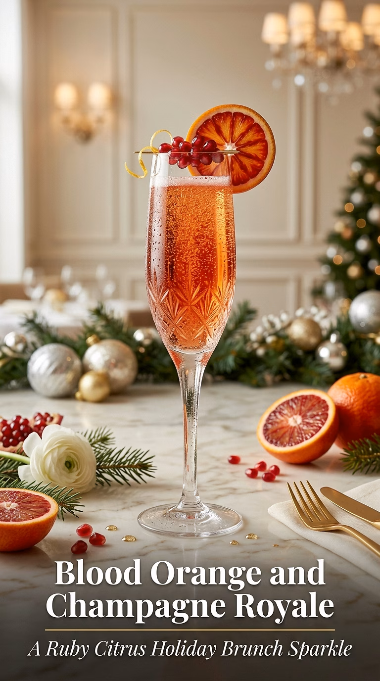 Blood Orange and Champagne Royale