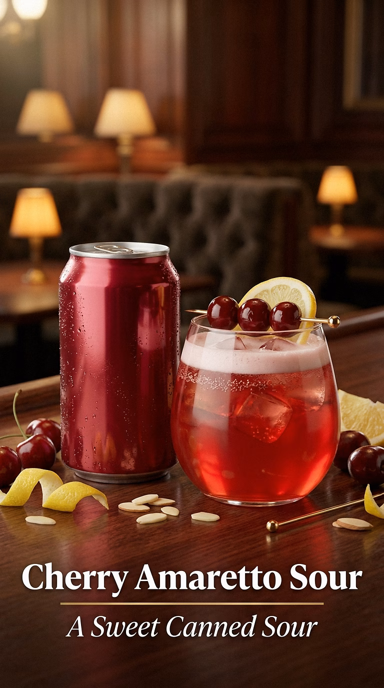 Cherry Amaretto Sour Canned Cocktail
