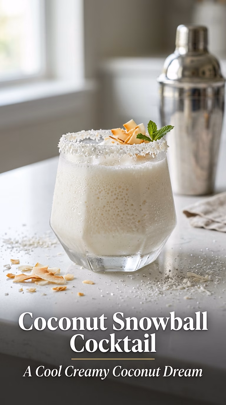 Coconut Snowball Cocktail