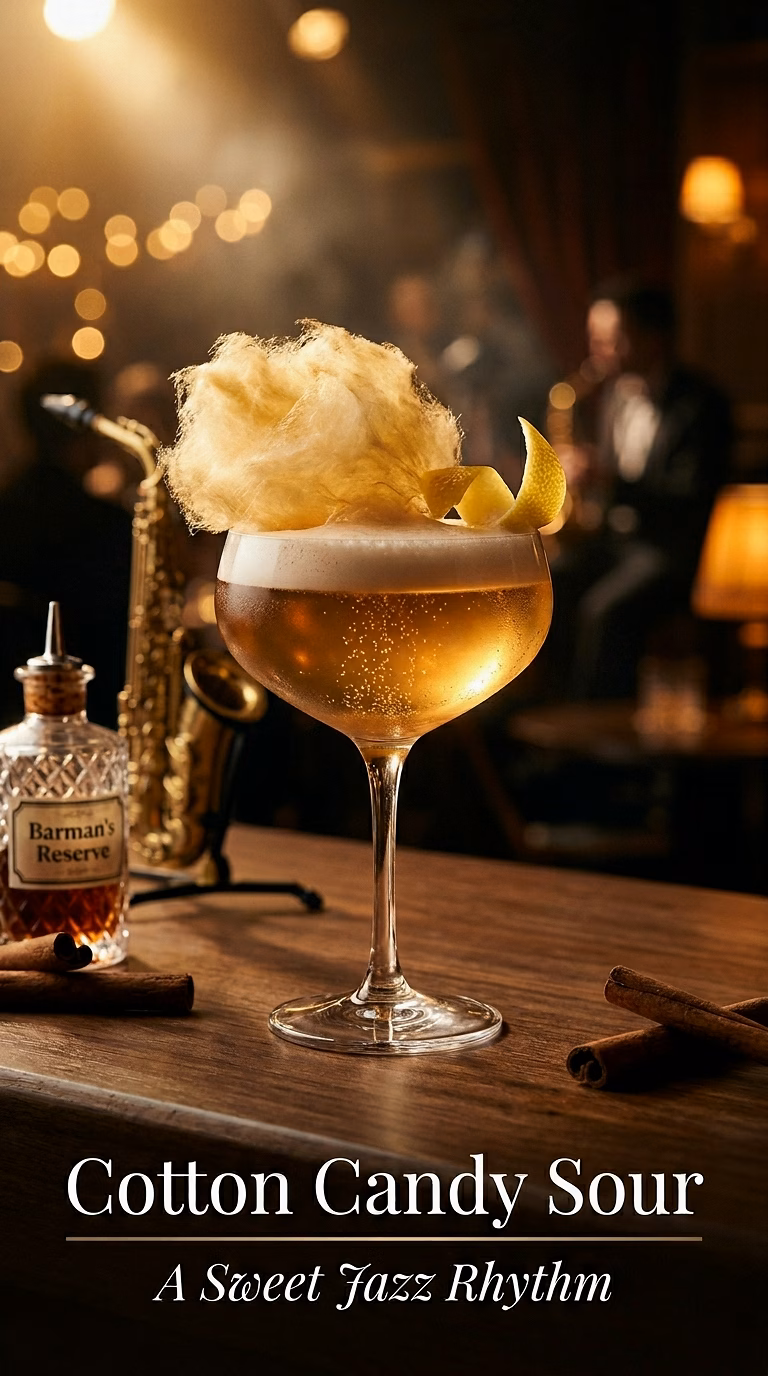 Cotton Candy Whiskey Sour
