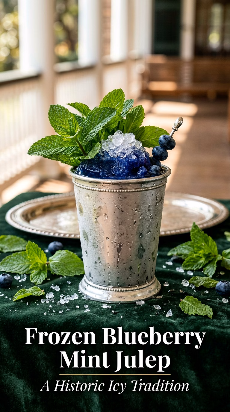 Frozen Blueberry Mint Julep