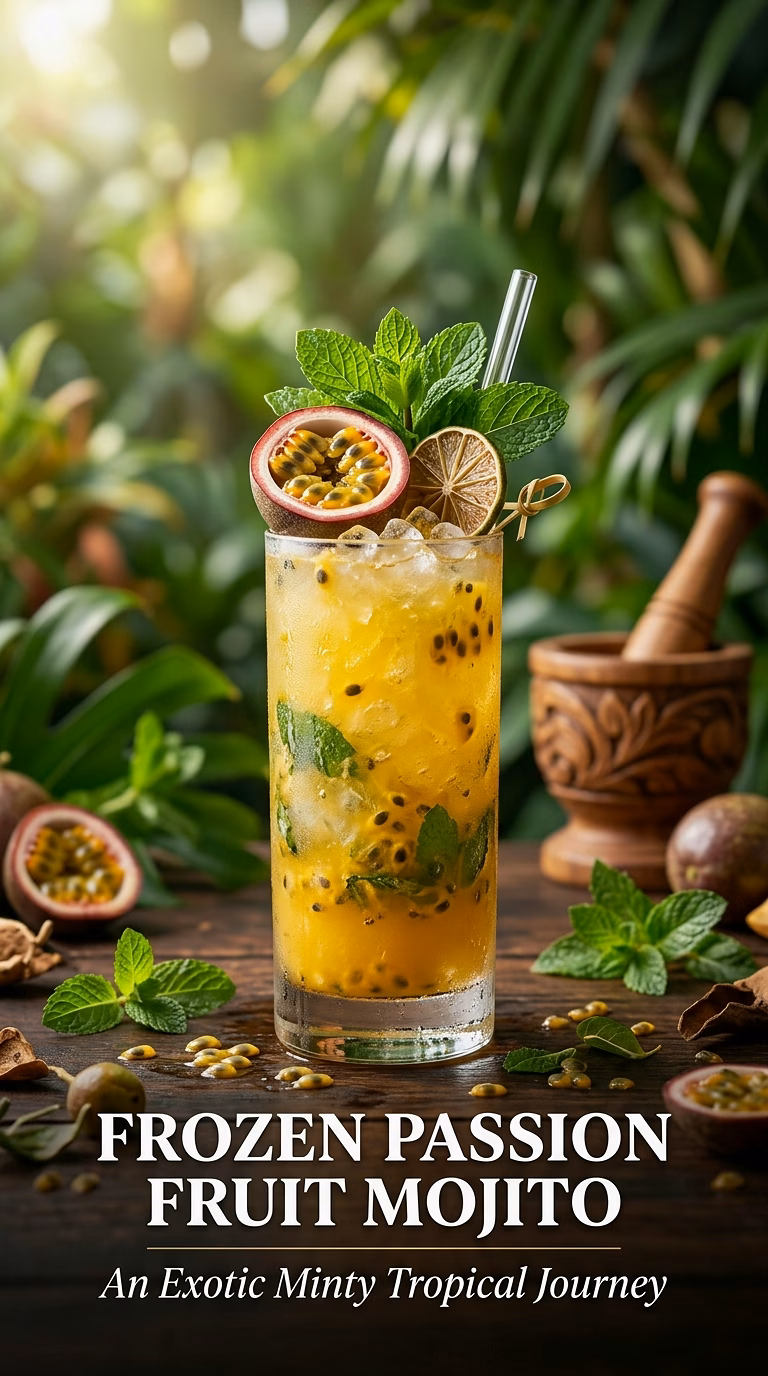 Frozen Passion Fruit Mojito