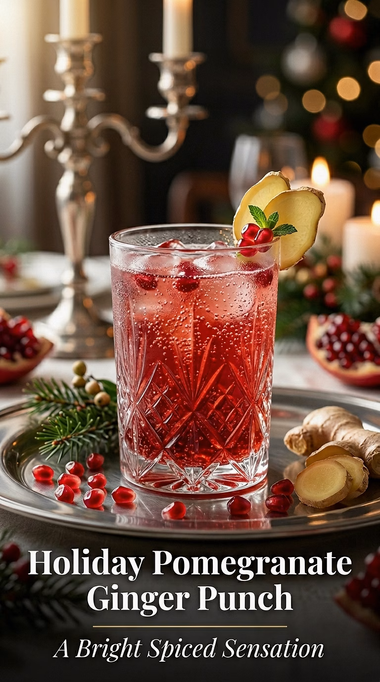 Holiday Pomegranate Ginger Punch