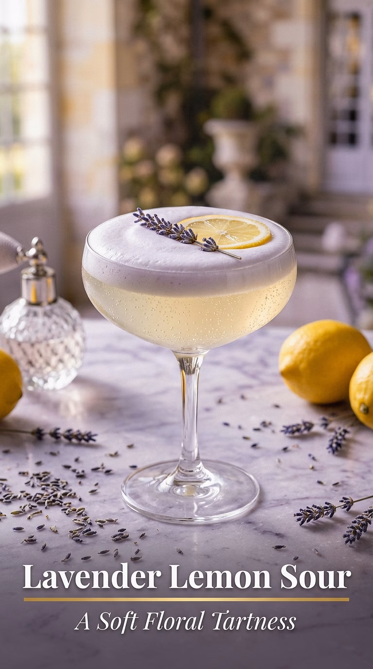 Lavender Lemon Prosecco Sour