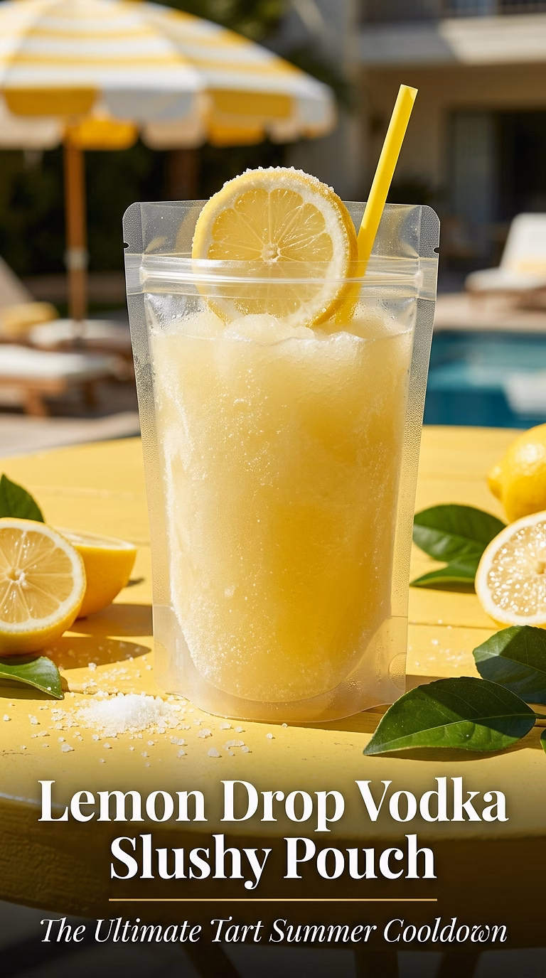 Lemon Drop Vodka Slushy Pouch
