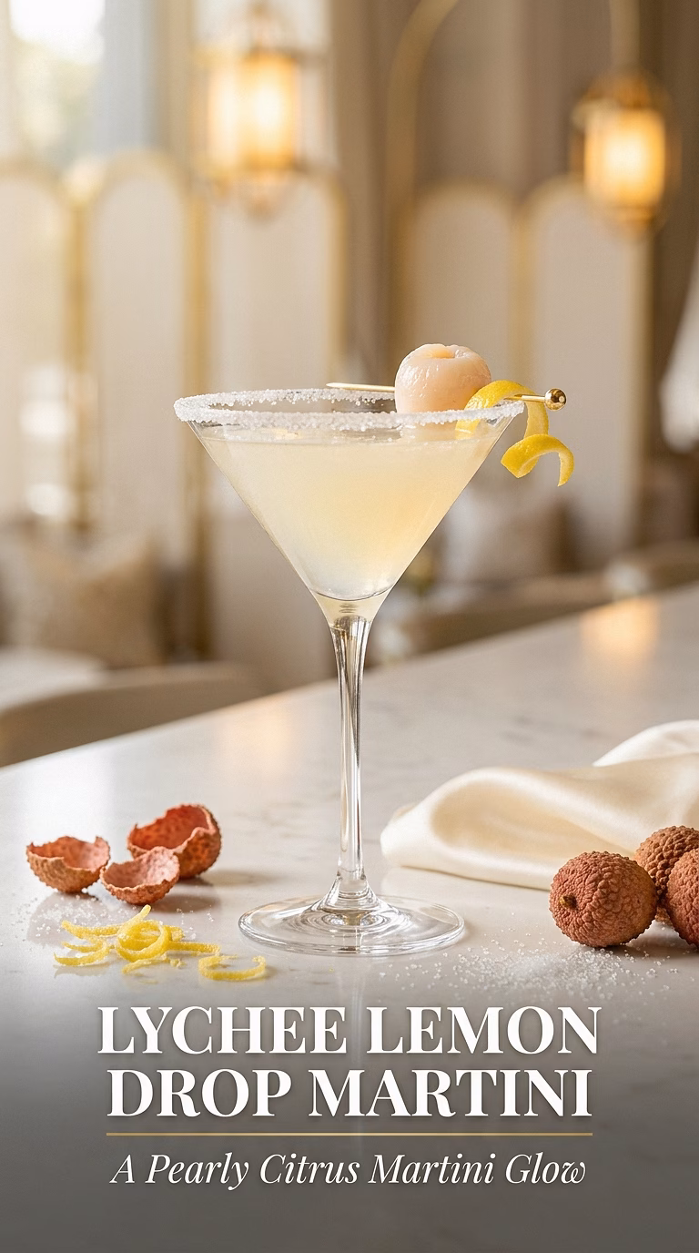 Lychee Lemon Drop Martini