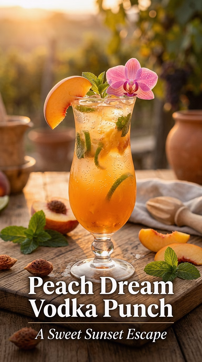 Peach Dream Vodka Punch